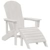 vidaXL Adirondack st&oacute;ll Hv&iacute;tt 82 x 74 x 92 cm HDPE
