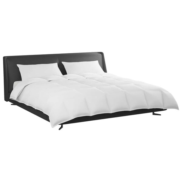 vidaXL R&uacute;mfatasett me&eth; kodda 3 pcs Hv&iacute;tt D&uacute;nfja&eth;rir