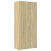 vidaXL H&aacute;r Sk&aacute;pur Sonoma Eik 80x42,5x185 cm Samsettur Vi&eth;ur