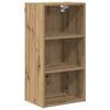 vidaXL Vegghengdur sk&aacute;pur me&eth; geymslu Artisan Eik 40 x 29,5 x 80 cm