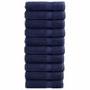 vidaXL G&aelig;&eth;ahandkl&aelig;&eth;i SOLUND 10 stk D&ouml;kkbl&aacute; 50x100cm 600g/fm