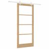 vidaXL Rennidyr N&aacute;tt&uacute;rulegur 93 x 211 cm Gegnheil fura og gler