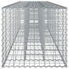 vidaXL Gabion h&aelig;kka&eth; r&uacute;m 2 pcs Silfur 260 x 60 x 55 cm