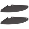 vidaXL Horn flotandi sk&aacute;pa me&eth; hillu 2 pcs Svart 30 x 30 x 2 cm