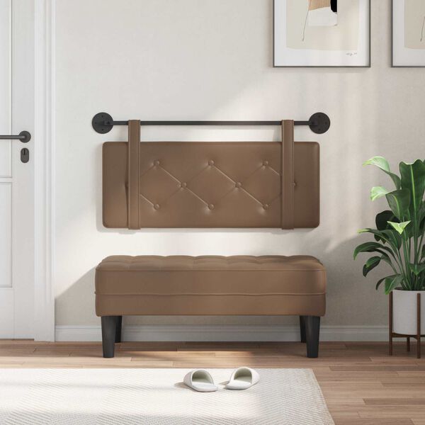 vidaXL Hengisk&aacute;li Vegghengt Cappuccino 100 cm Gervile&eth;ur