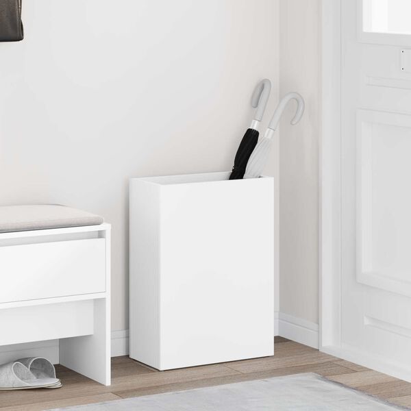 vidaXL Regnhl&iacute;fastendur Hv&iacute;tt 40 x 20 x 55,5 cm Samsettur vi&eth;ur