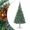 vidaXL Gervi j&oacute;latr&eacute; me&eth; 300 LED me&eth; standi Gr&aelig;nn 210 cm PVC og St&aacute;l
