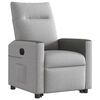 vidaXL Electric Stand up Recliner stóll Cloud Grey Efni