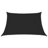 vidaXL Sólskyggni Sólsegl 160 g/m² Svart 3/4x2 m HDPE