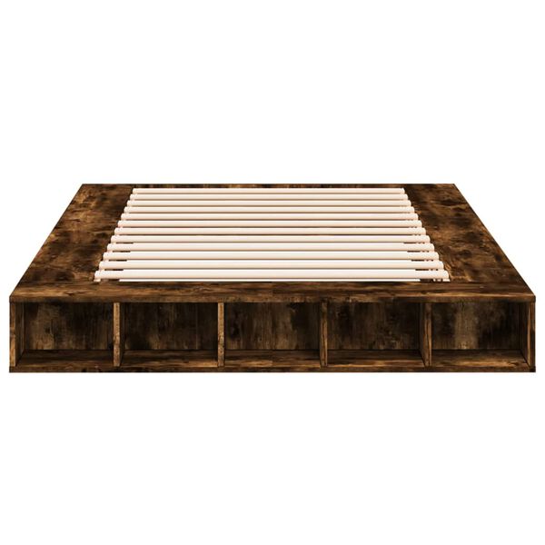 vidaXL R&uacute;mgrind &aacute;n D&yacute;nu Reykt&oacute;na Eikarlitur 150x200 cm