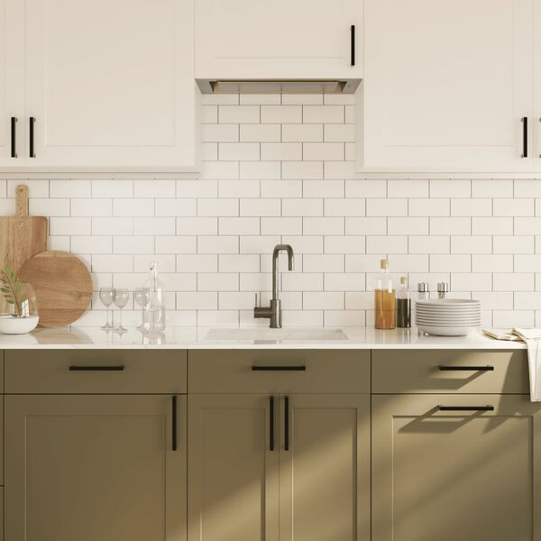 vidaXL Sk&aacute;pur Handf&ouml;ng 20 stk Svart 128 mm Ry&eth;fr&iacute;tt st&aacute;l