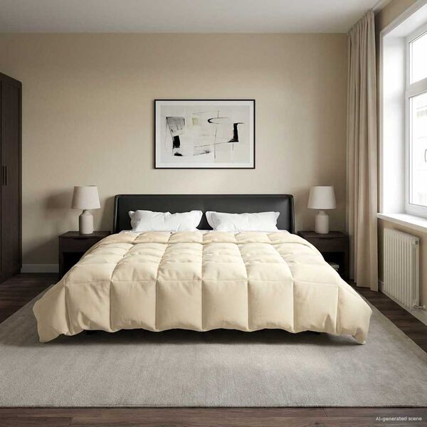 vidaXL Sumars&aelig;ng S&iacute;&eth;la&eth; Rj&oacute;malitur 200 x 220 cm M&iacute;kr&oacute;f&iacute;ber