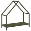 vidaXL Eldivi&eth;argrind Olive Green 60x25x60 cm Kaldvalsa&eth; st&aacute;l