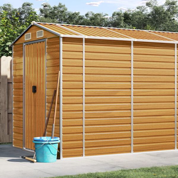 vidaXL Gar&eth;sk&yacute;li Lj&oacute;sbr&uacute;nt 191x810x198 cm Sinkh&uacute;&eth;a&eth; St&aacute;l