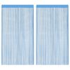 vidaXL Strengjagard&iacute;nur 2 stk. 140x250 cm Lj&oacute;sbl&aacute;r