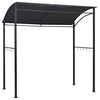 vidaXL Grilltjald 215x150x220 cm Reykgr&aacute;tt St&aacute;l