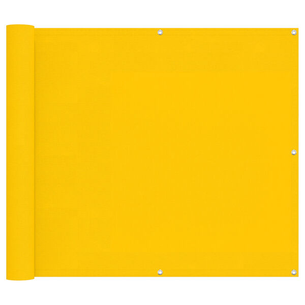 vidaXL Bakar&iacute; Skj&aacute;r Gulur 90 x 200 cm PU h&uacute;&eth;a&eth; Oxford alu