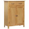 vidaXL Sk&oacute;sk&aacute;pur 76x37x105 cm Gegnheil Eik