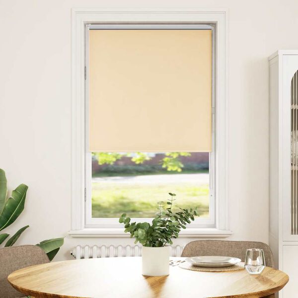 vidaXL R&uacute;llugard&iacute;nur Myrkvun Beige 85x130 cm Efni Breidd 80,7 cm