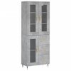 vidaXL H&aacute;r Sk&aacute;pur Steypugr&aacute;r 69,5x34x180 cm Samsettur Vi&eth;ur