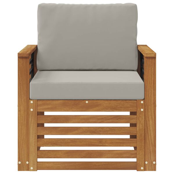 vidaXL &Uacute;ti s&oacute;fasett me&eth; p&uacute;&eth;i N&aacute;tt&uacute;rulegur 71 x 63 x 73 cm