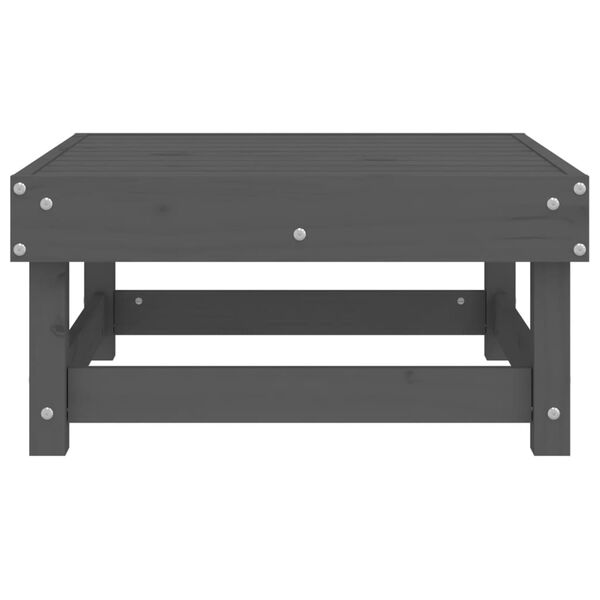 vidaXL F&oacute;taskemill fyrir Gar&eth;inn Gr&aacute;r Gegnheil Fura