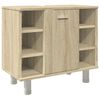vidaXL Ba&eth;sk&aacute;pur Sonoma Eik 60x32x53,5 cm Samsettur Vi&eth;ur