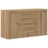 vidaXL Vi&eth;beinteyfla Artisan Eik 120 x 36 x 69 cm Samsettur vi&eth;ur