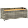 46480 vidaXL Gar&eth; Geymslubekkur 120 cm P&oacute;l&yacute;rattan Gr&aacute;r