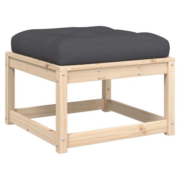 vidaXL 5 Parta Gar&eth;s&oacute;fasett me&eth; Sessum Gegnheil Fura