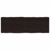 vidaXL Bor&eth;plata 120x40x(2-6)cm Me&eth;h&ouml;ndla&eth;ur Vi&eth;ur N&aacute;tt&uacute;rulegar Br&uacute;nir