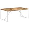 vidaXL Bor&eth;stofubor&eth; 180x90x76 cm Gegnheill Akas&iacute;u- og Mang&oacute;vi&eth;ur
