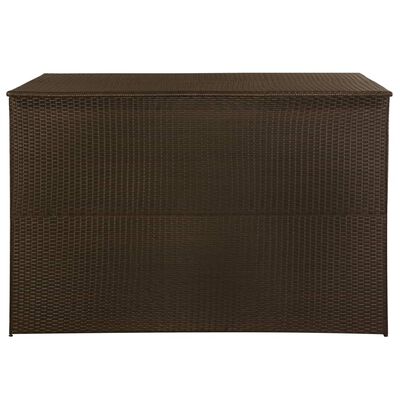 vidaXL Geymslukassi fyrir Garð Svartur 150x100x100 cm Pólýrattan