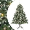 vidaXL Gervi j&oacute;latr&eacute; me&eth; 300 LED Gr&aelig;nn 240 cm PVC, plast og st&aacute;l