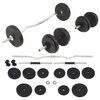 vidaXL Sett Lyftingast&ouml;ng me&eth; L&oacute;&eth;um og Handl&oacute;&eth; 30 kg