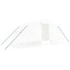 vidaXL Gr&oacute;&eth;urh&uacute;s me&eth; St&aacute;lgrind Hv&iacute;tt 10 m&sup2; 5x2x2,3 m