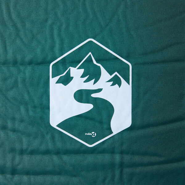 vidaXL Uppbl&aacute;sanleg &Uacute;tilegud&yacute;na me&eth; P&uacute;&eth;a f. 1 manneskju Gr&aelig;n