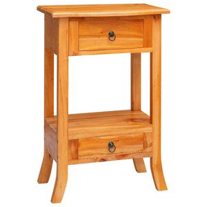 vidaXL Veggbor&eth; me&eth; sk&uacute;ffu N&aacute;tt&uacute;rulegur 50,5 x 30 x 75,5 cm Eika