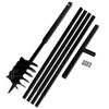 vidaXL Jarðbor með Handfangi 180 mm með Framlengingarröri 5 m Stál