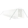 vidaXL Gr&oacute;&eth;urh&uacute;s me&eth; St&aacute;lgrind Hv&iacute;tt 24 m&sup2; 12x2x2 m