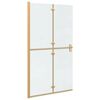 vidaXL Walk-In sturtuveggur gold 110 x 6,5 x 190 cm