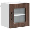 vidaXL Eldh&uacute;s sk&aacute;pur Kalmar Br&uacute;nn eik 40 x 31 x 40 cm Samsettur vi&eth;ur