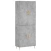 vidaXL H&aacute;r Sk&aacute;pur Steypugr&aacute;r 69,5x34x180 cm Samsettur Vi&eth;ur