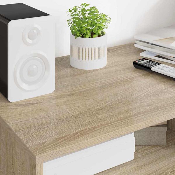 vidaXL Sj&oacute;nvarpssk&aacute;pur Sonoma Eik 100 x 48 x 43 cm Samsettur vi&eth;ur