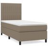 vidaXL H&oacute;lfa&eth; Springr&uacute;m me&eth; D&yacute;nu Br&uacute;ngr&aacute;tt 80x200 cm Tauefni