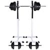 vidaXL &Uacute;tigrill Squat Rekki me&eth; &Uacute;tigrill og l&oacute;&eth;asett 60,5 kg