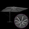 vidaXL Cantilever Roma Parasol Antrasít og svart 352 x 251 x 265 cm