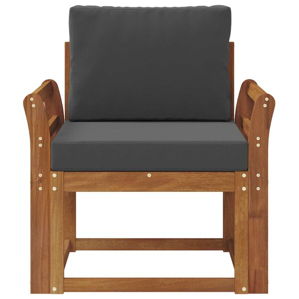 vidaXL &Uacute;tis&oacute;fi Solid Akas&iacute;uskei&eth; og P&oacute;lyester N&aacute;tt&uacute;rulegur