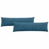 vidaXL S&oacute;fap&uacute;&eth;ar 2 pcs Bl&aacute;r 145 x 40 cm Korduroy efni
