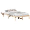 vidaXL Ramsv&iacute;k N&aacute;tt&uacute;rulegur 135 x 190 cm Solid furuhikk
